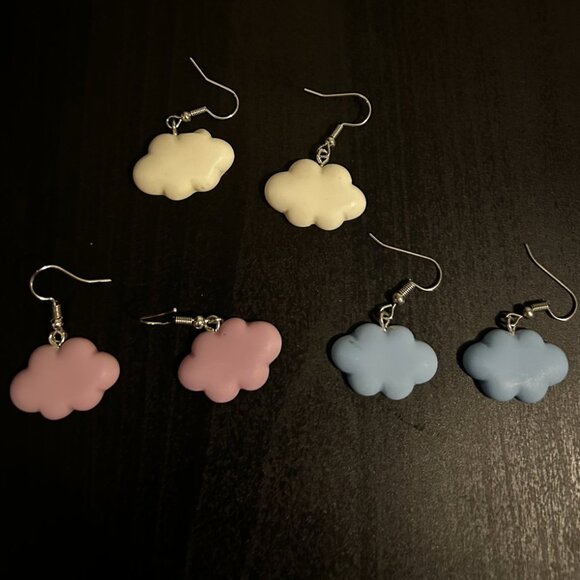 Cloud Drop Earrings - Picture 2 of 2